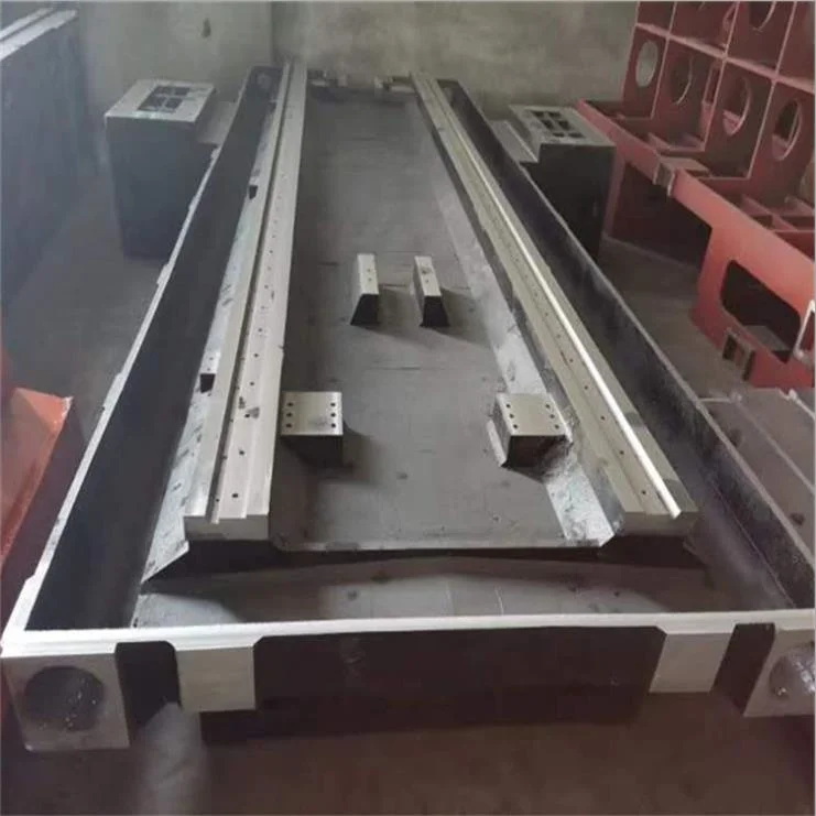 Large Machine Tool Bed Body Parts Cast Iron Machine Base