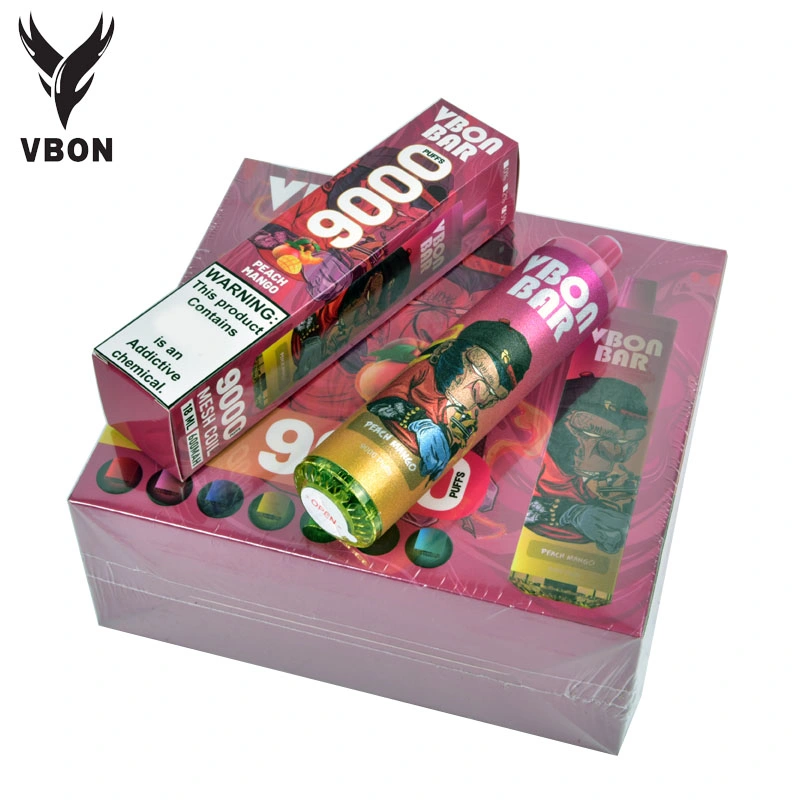 Wholesale/Supplier Germany India Russia Spain Vaper Mini Rechargeable E Cig Best Price 9000 Puff Fruit Flavor Wape Vbon Disposable/Chargeable Electronic Vape Pen