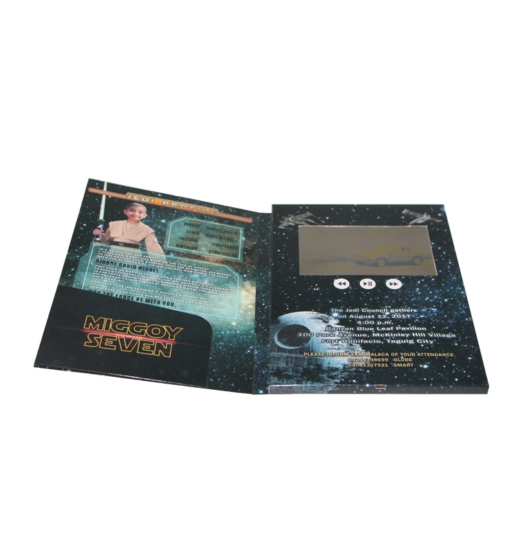 New 4.3inch LCD Screen Video Business Brochure with Pocket