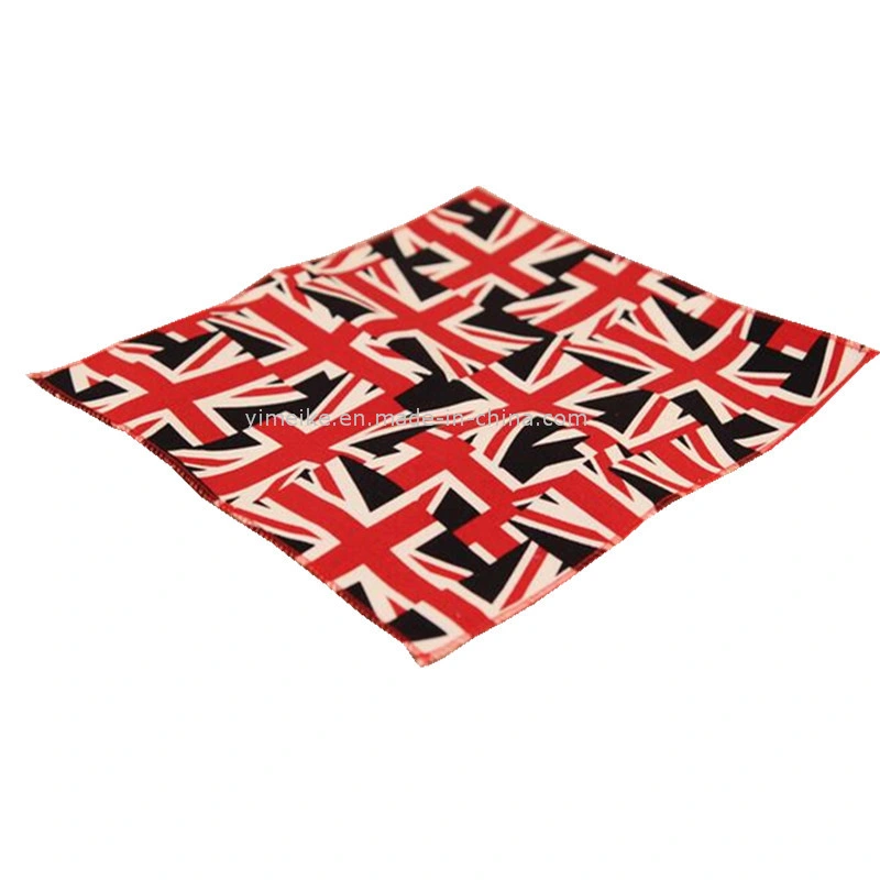 Fashion Unisex Cotton Fabric Flag Patterns Small Handkerchief