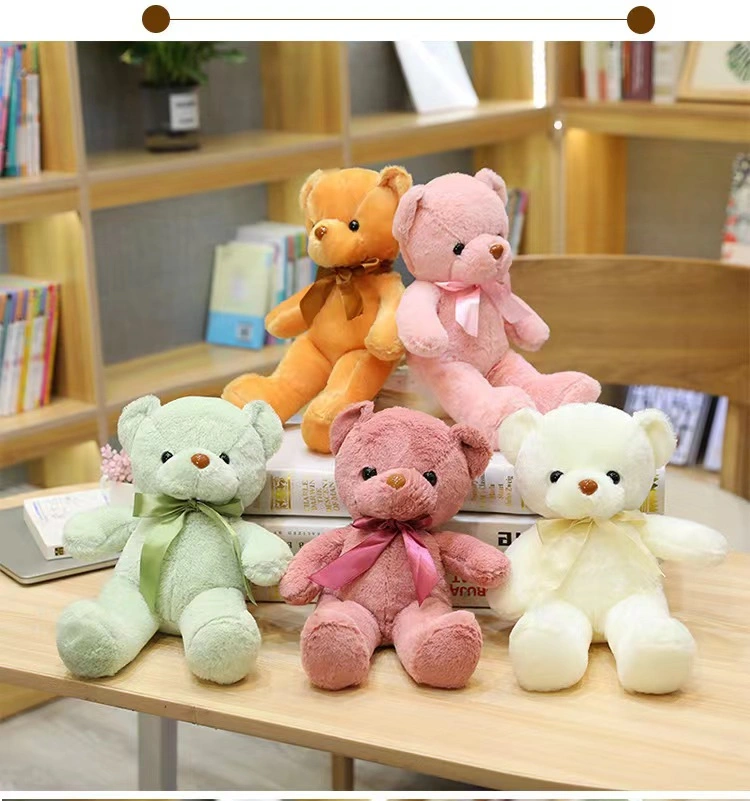 Passen Sie Verschiedene Farben Plüsch Spielzeug Plüsch Tier Custom Teddybär Plüsch Stofftier für Babygeschenke