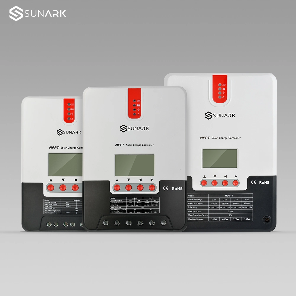 Sunark 10A 20A 30A 40A 50A Electronic Controller 36V 48V Solar Panel Controller