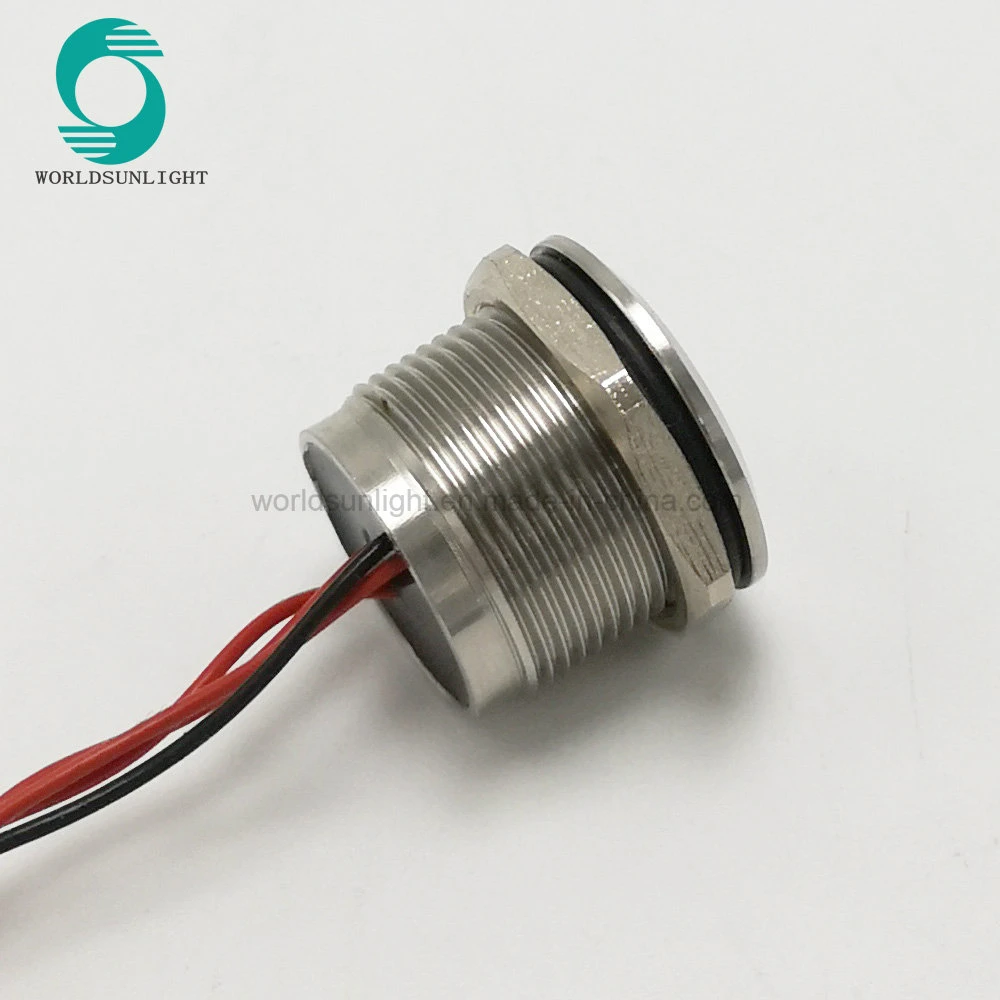 Ws22brafn1nomr IP68 22mm No Momentary Stainless Steel Piezo Switch with Chamfer