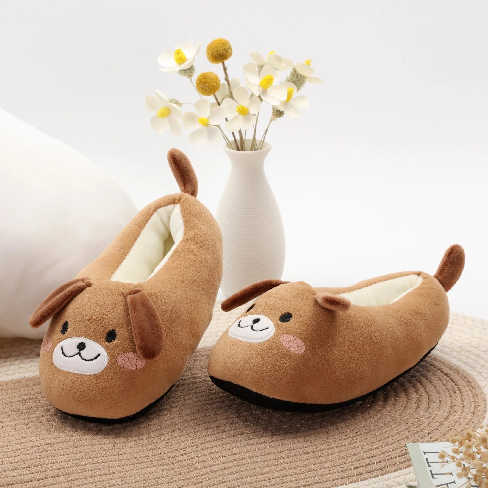 Winter Warm Home Slippers Women Shoes Cute Cartoon Indoor Plush Slipper Footwear Slippers for Adult