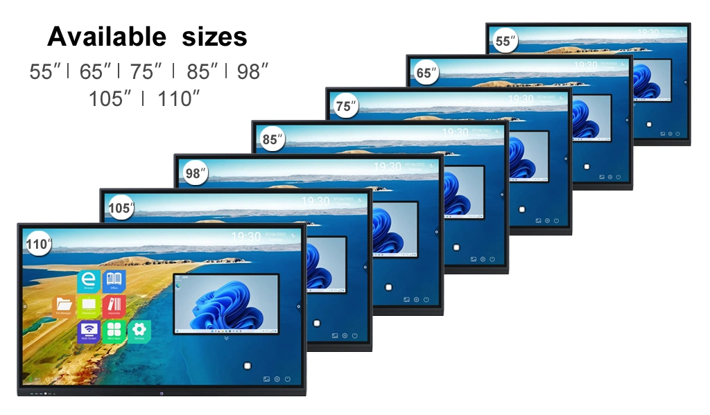 85-дюймовый Инфракрасный светодиод коснитесь сенсорного экрана компьютера интерактивный телевизор с плоским Smart плата Miboard киоск совещания доски электронный дисплей ЖК-дисплей панели управления конференцией