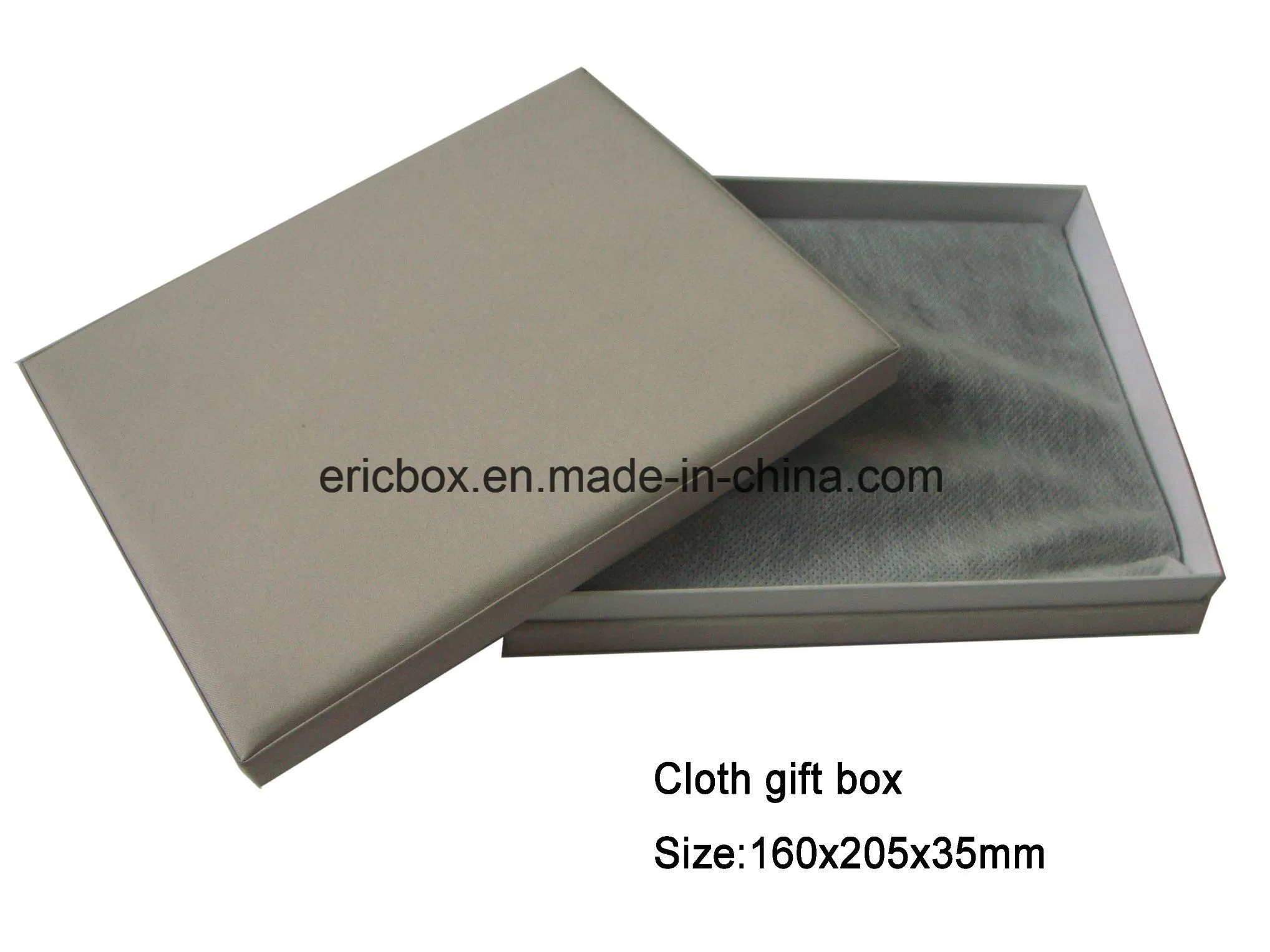 Grey Color Cloth Fabric Photo Frame Paper Storge Gift Packing Box