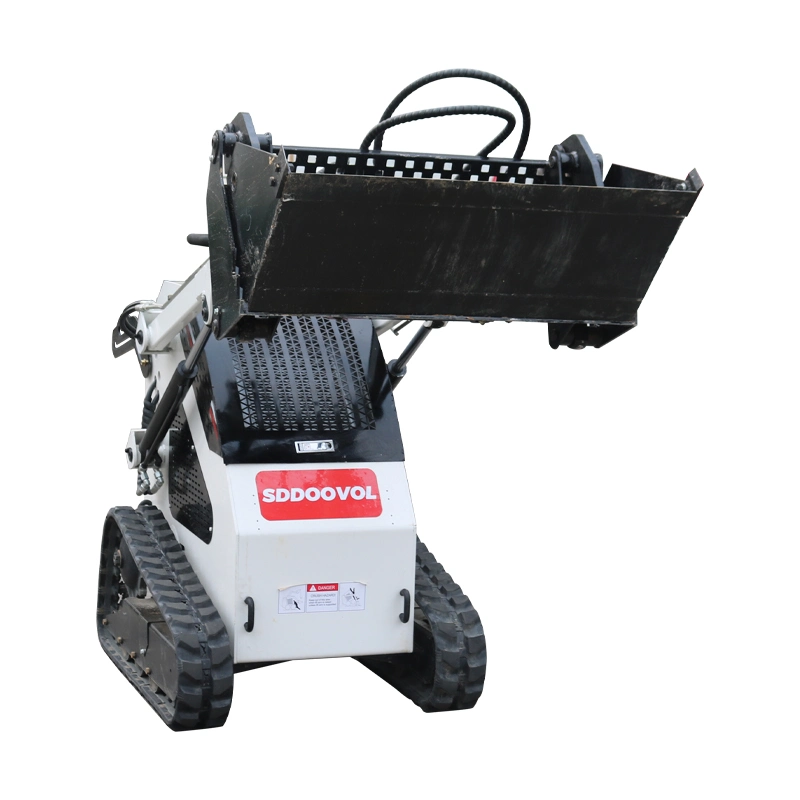 Mini Skid Steer Loader Earth-Moving Machinery with 4 in 1 Bucket