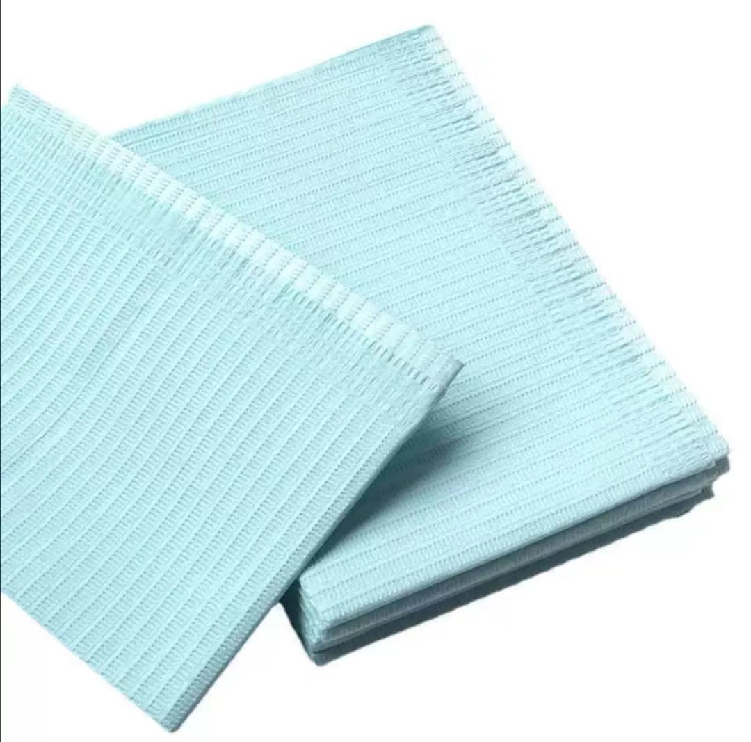 Dental Consumables Dental Aprons 2ply Paper 1ply Poly Disposable Medical Dental Bibs