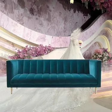 Wedding Hall Furniture Velvet Love Seats Furniture Living Room Sofa for Wedding