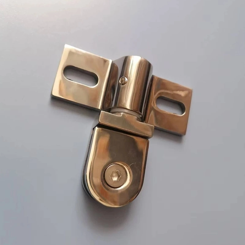 Bathroom Glass Door Clip/Clamp/Hinge Rotating Door Shaft Zinc Alloy and Stainless Steel