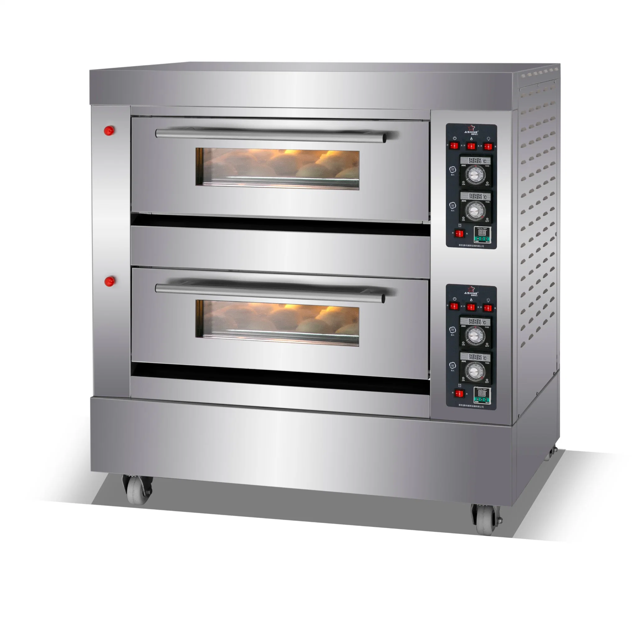 Top Qualität Elektrischer Deckofen für Brotbackgeräte 3 Deck 9 Tabletts Kommerzielle Pizza Brot Herd Ofen