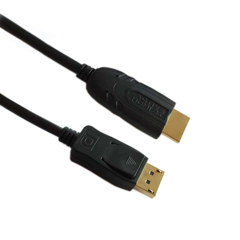 Kombinierter Siebdruck, EMI-Abschirmung mit mehreren Bildschirmen, B2B-Direktvertrieb, DP Zu HD-Adapter Active Cable Version 2,0 4K60Hz 3m