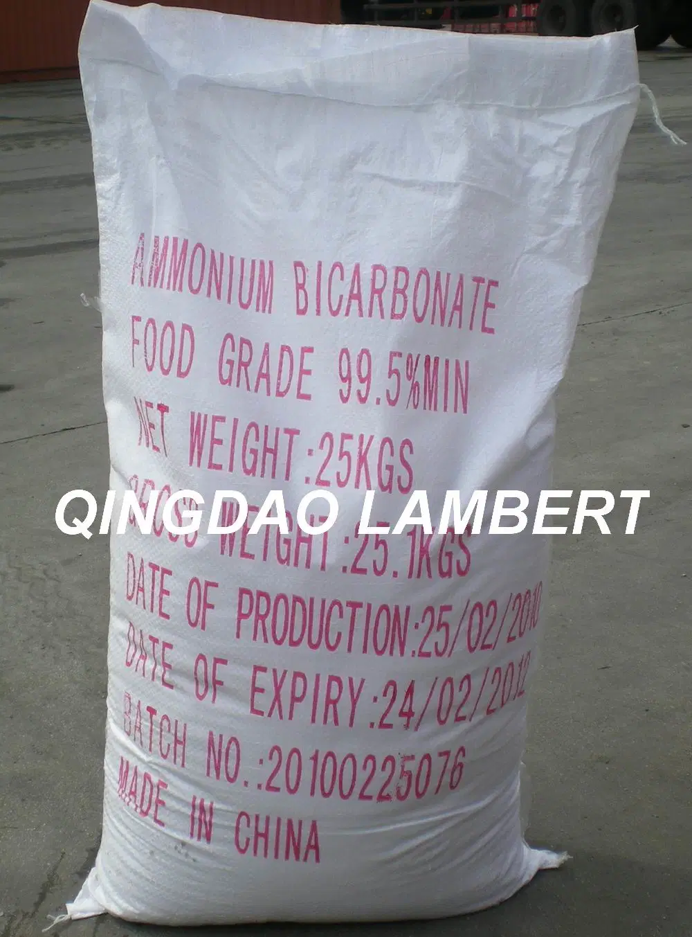 Food Additive Top Quality Ammonium Bicarbonate Food Grade Qingdao Lambert