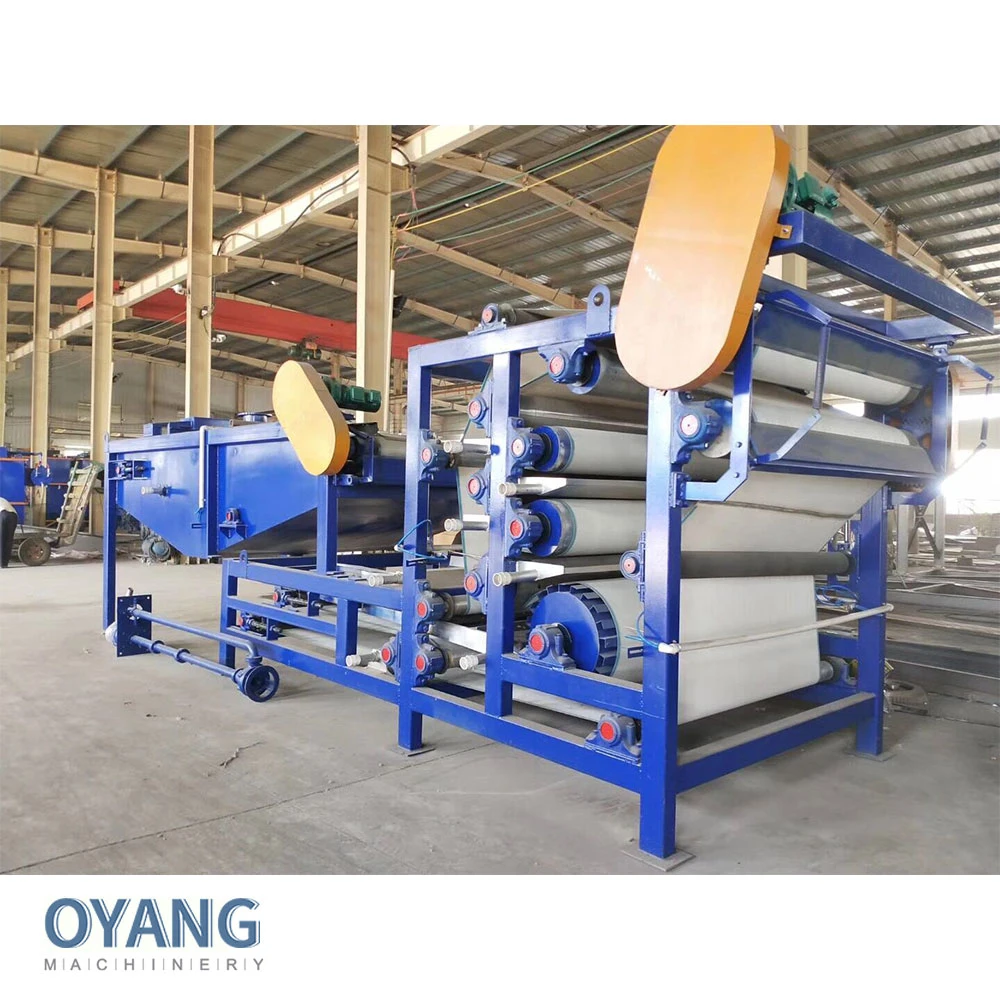 Manufacturer Solid-Liquid Separation Vacuum Belt Filter Press Equipment Sludge Dehydration Sludge Dewatering Machine