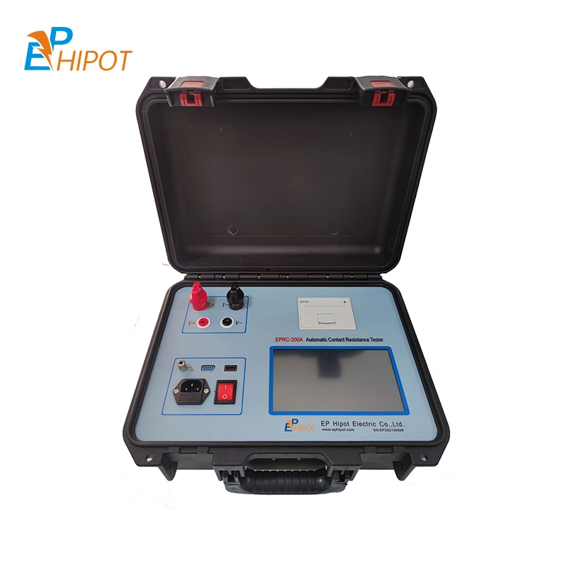 200A High Voltage Switchgear Hv Circuit Breaker Contact Resistance Tester Micro-Ohmmeter Engineering Test Kit