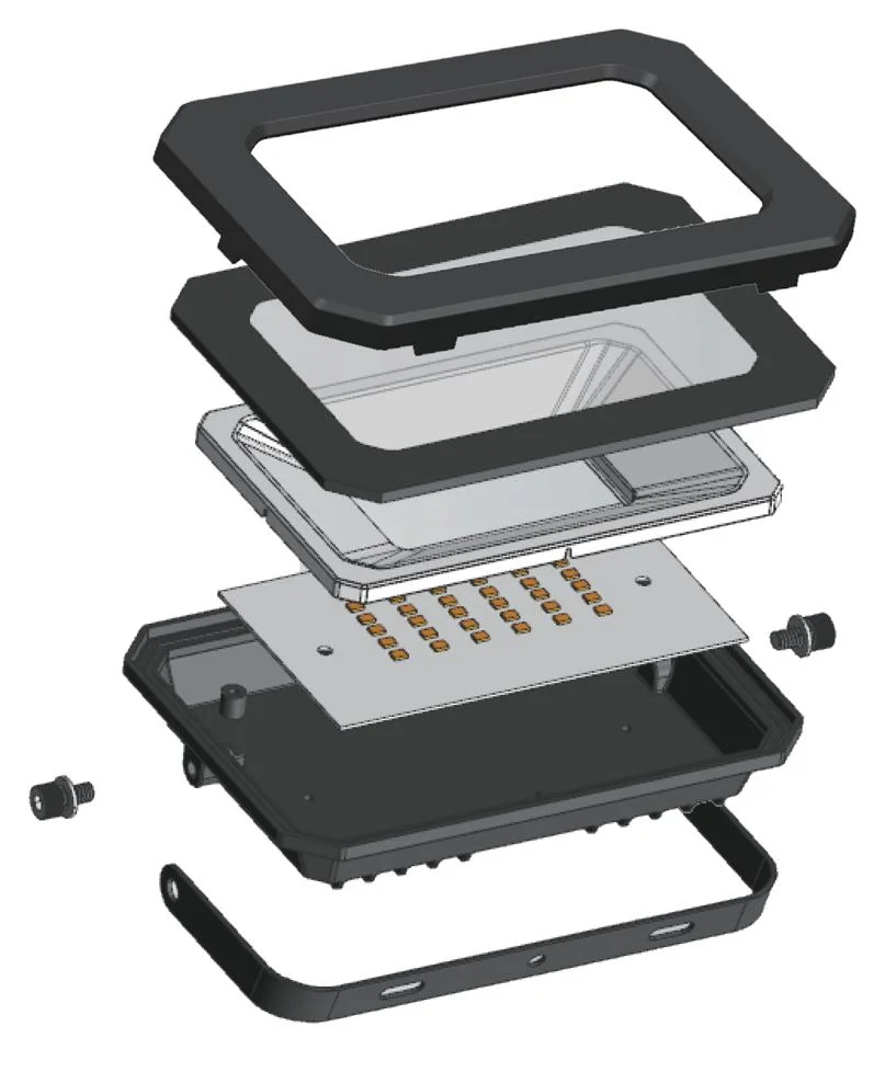 Die Casting Aluminum Outdoor IP65 CE ERP2.0 Approved 10W 20W 30W 50W 3000/4000/6500K IP65 Solar Flood Lamp