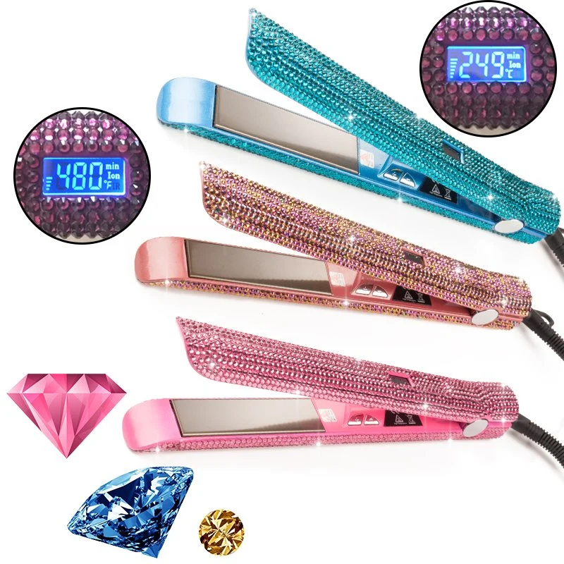 Amazon Private Label Bling Flat Iron Professionelle Haarglätter, Beauty Haarglätter Hochwertige Eisen Titan Haar