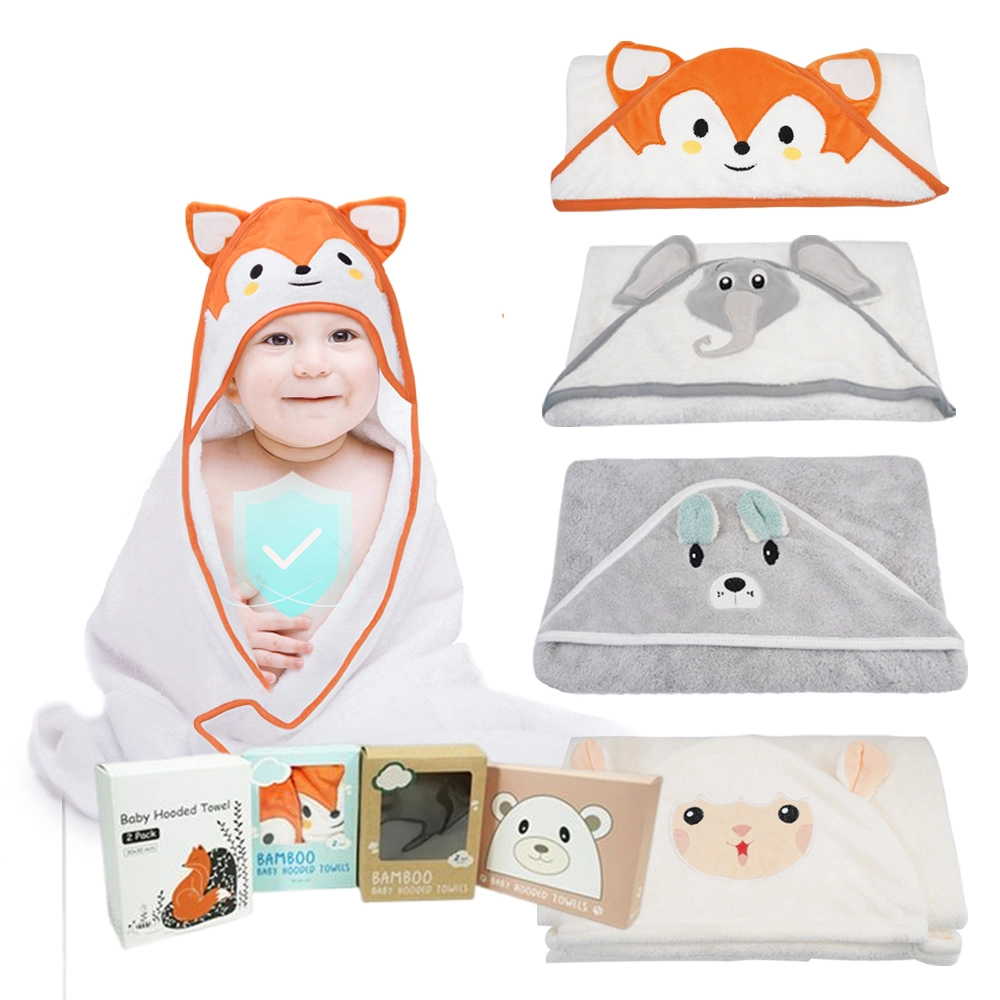 Babies Towel Set Bamboo Organic Towel 600GSM Baby Blanket Bath Hooded Towel