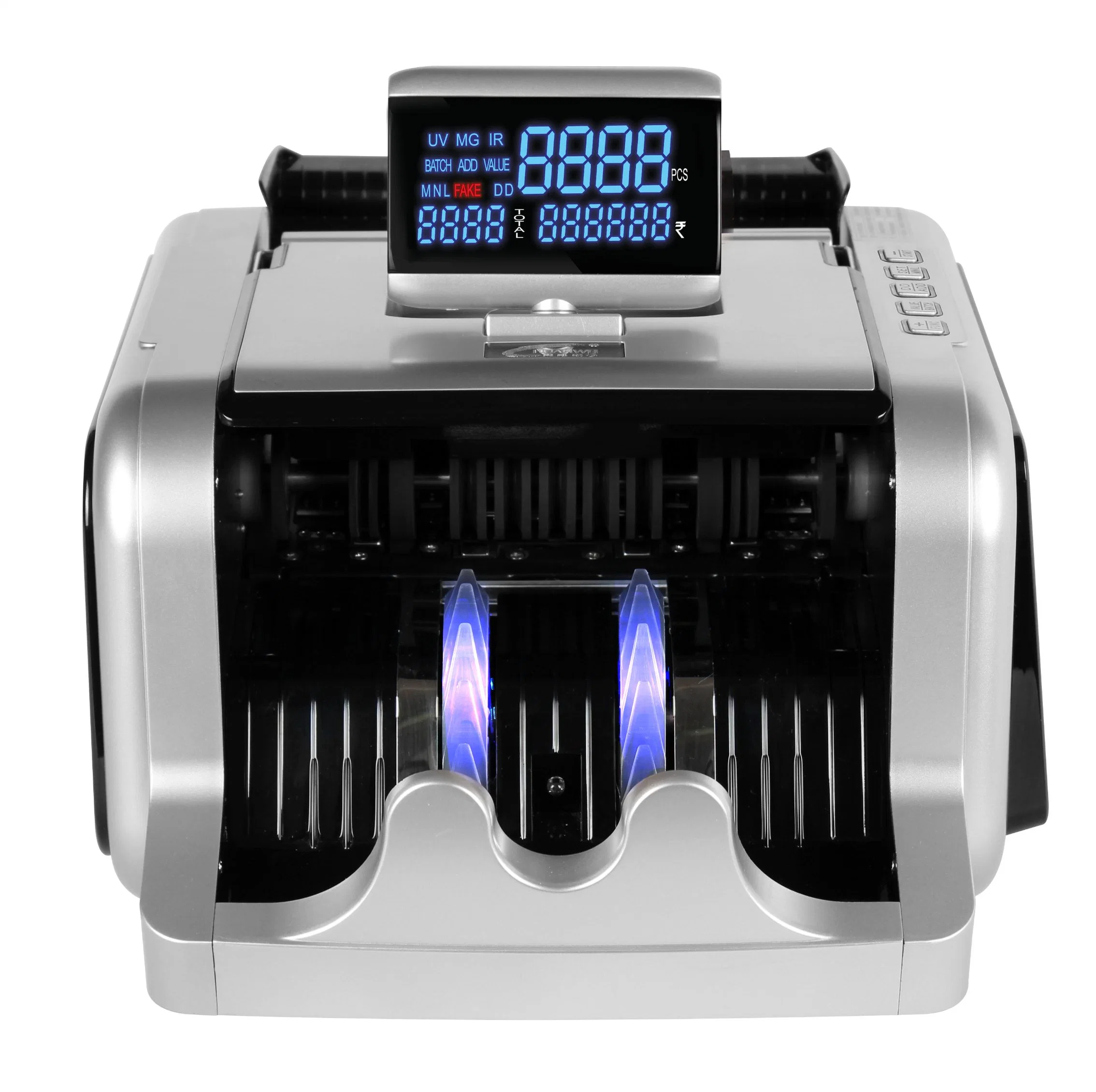 Al-2600 Money Counting Machine Fake Currency Detector Bill Counter with Large Side LED Display