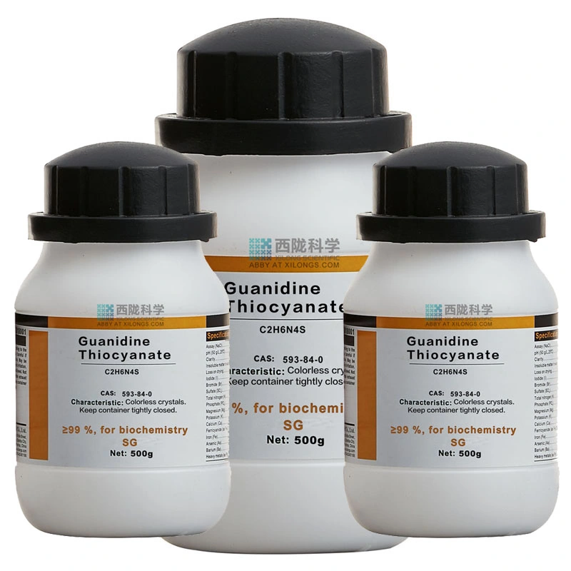 Productos químicos de laboratorio CAS 593-84-0 para la Biología Molecular de tiocianato Guanidine