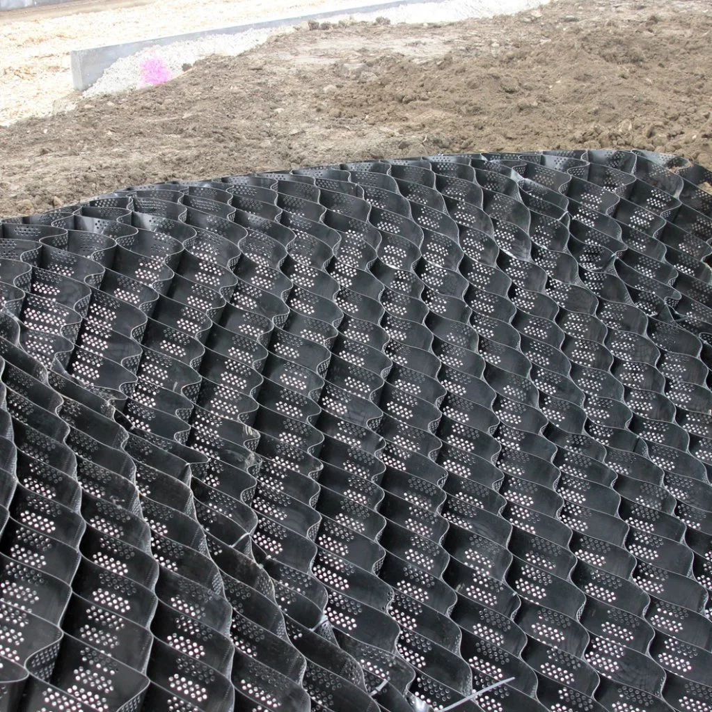 Virgin Material Geocell Plastic Gravel Grid Retaining Wall for Protect Roads Embankments