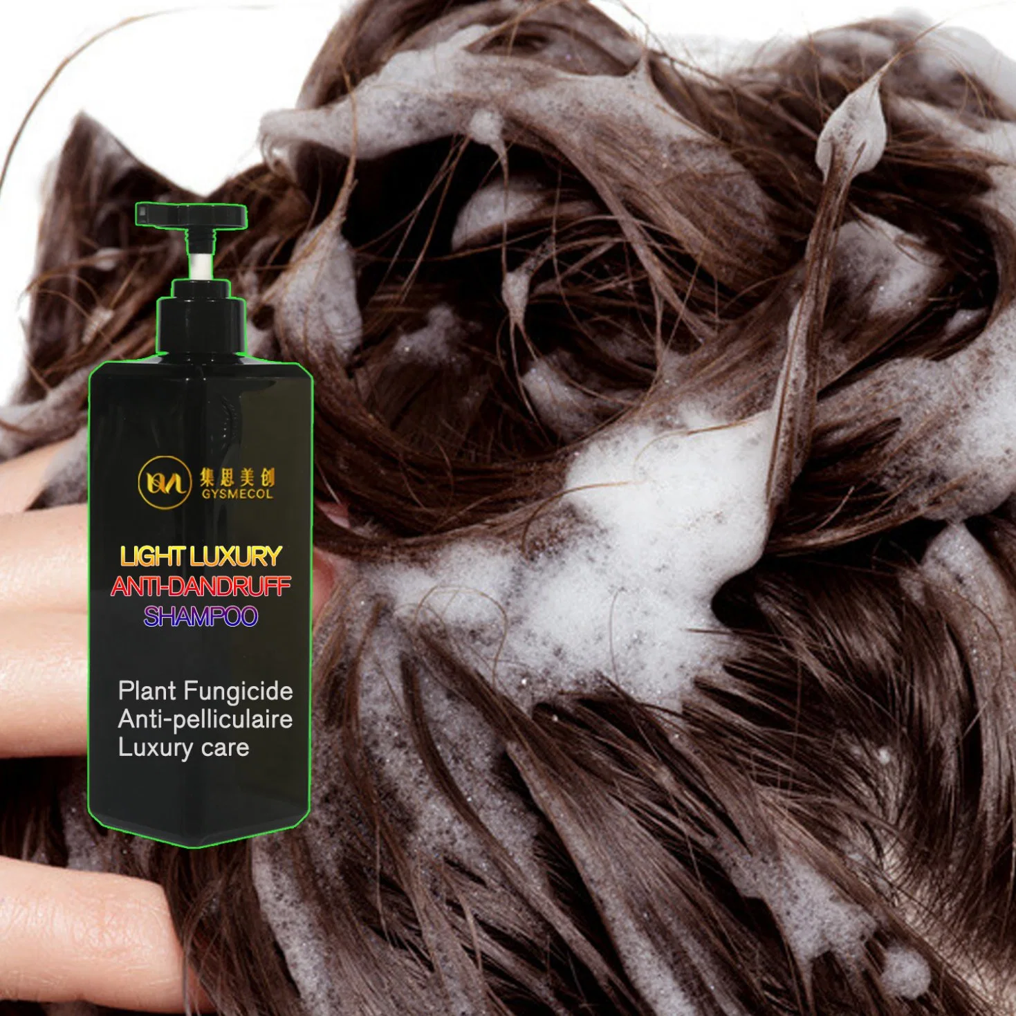 Los productos de cuidado del cabello de etiqueta privada Oil-Control Amino-Acid refrescante de lujo de la luz el cuidado del cabello champú