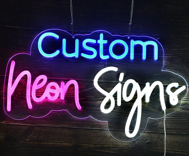 Drop Shipping 2023 Popular LED Advertising Custom Neon Signs for Wedding Bar Party Decoration