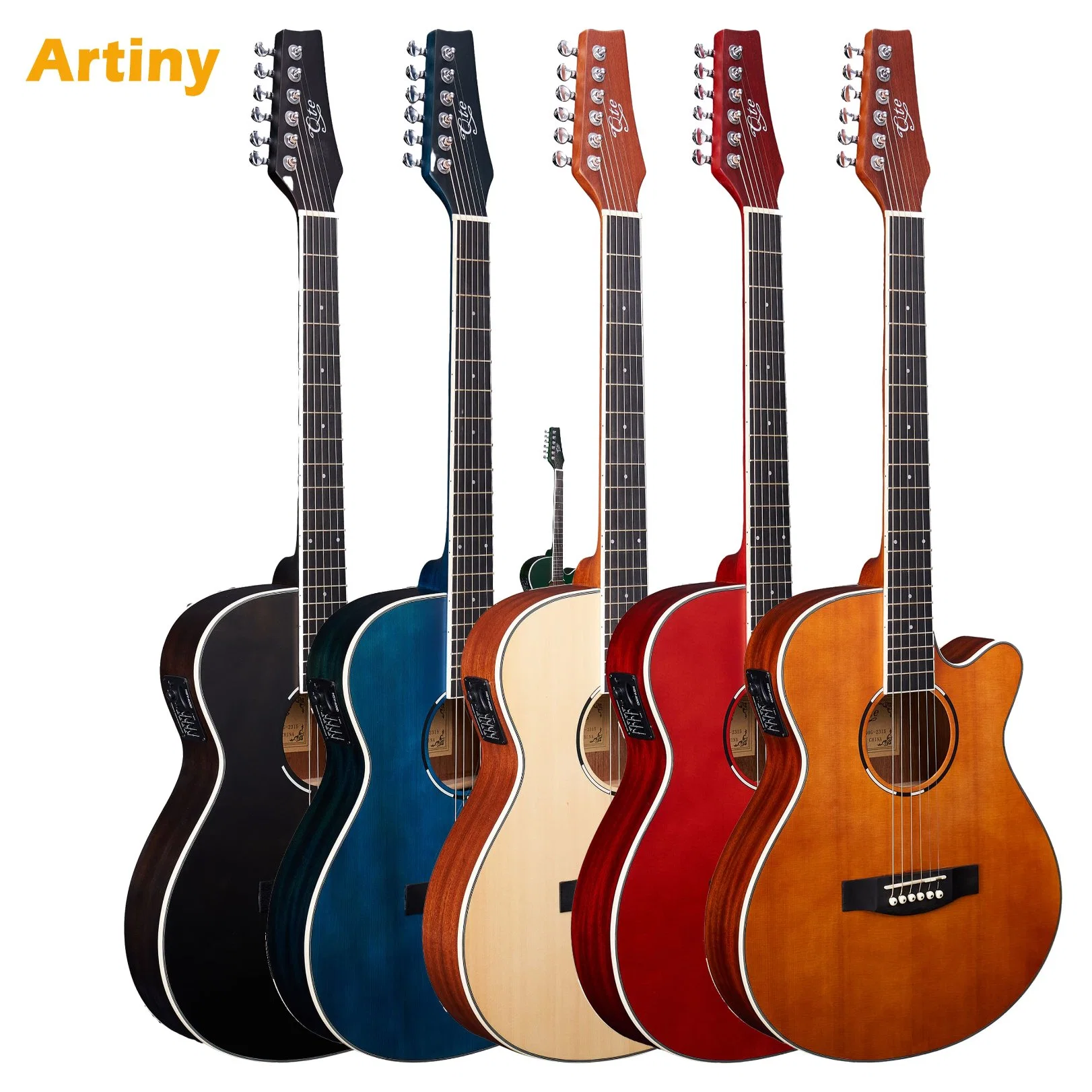 Melhor guitarra Principiante com Spruce Top Satin Finish para Grossista