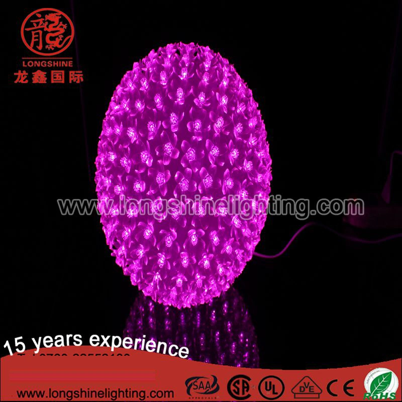 LED 3D Motify Colorful Round Ball Luz de Navidad para exteriores Decoración interior