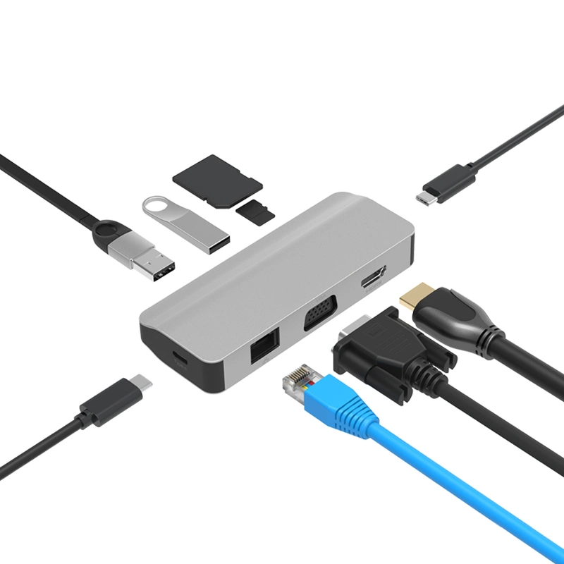 Wireless USB Hub Type C Adapter Computer Hub Adapter