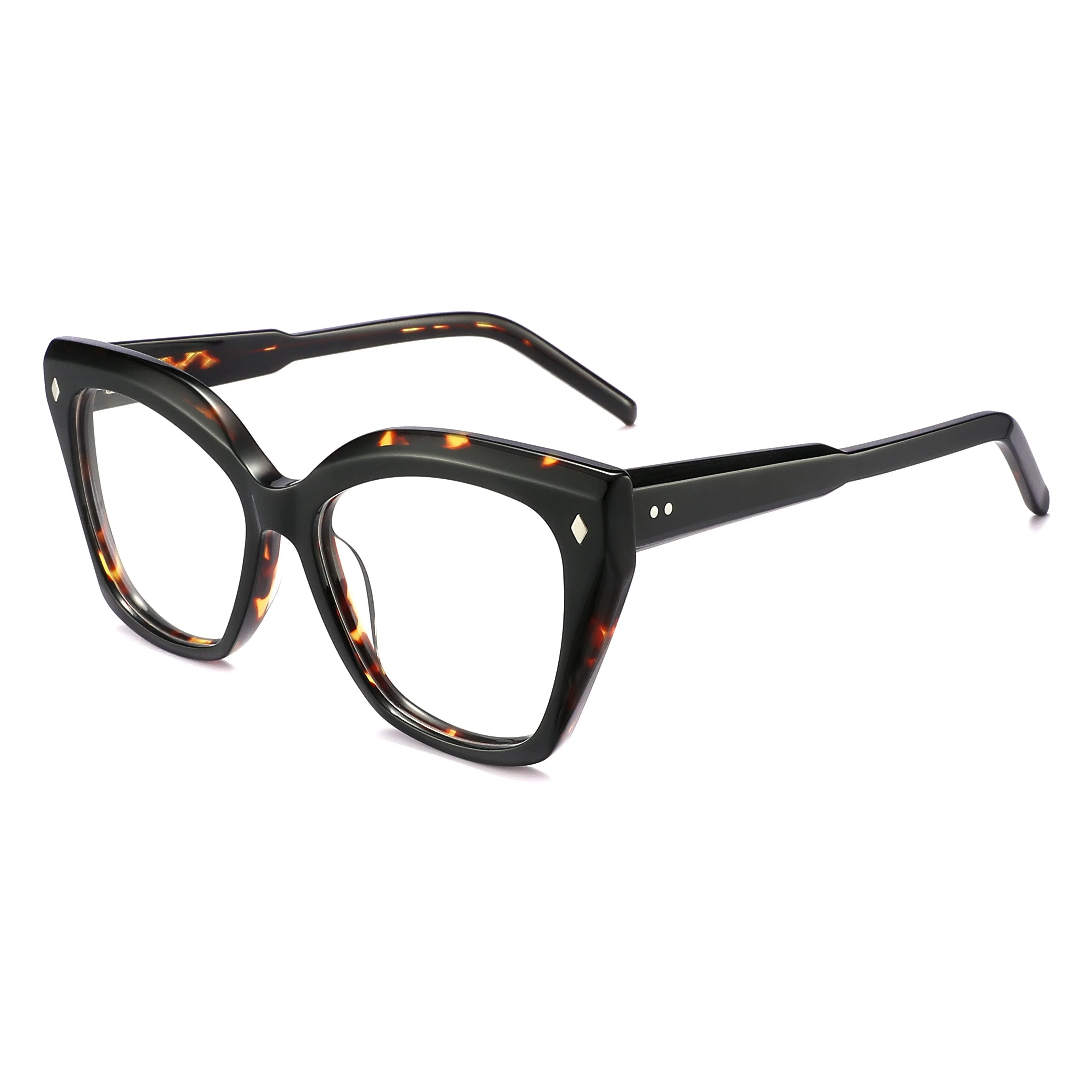 Trendy Eyeglasses Clear Handmade Custom Fashion Acetate Optical Frame