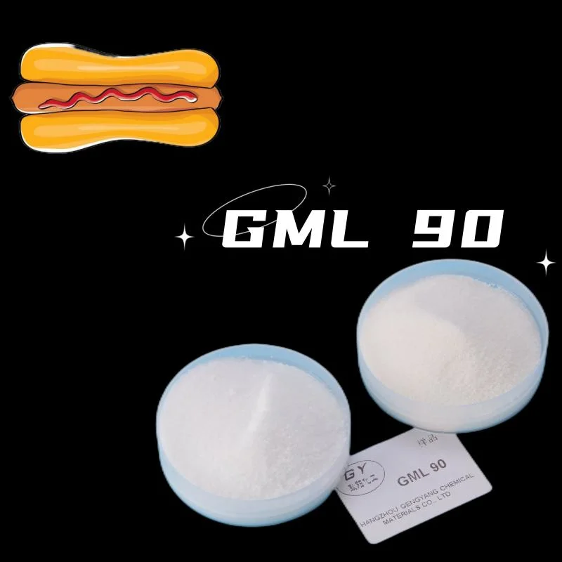 Distilled Glycerine Monolaurate Gml-E471 Especially for Rice Noodles, Bread and Cakes