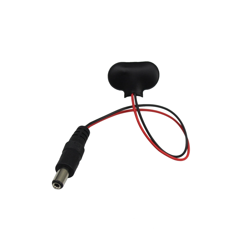 Cabo experimental de alimentação de encaixe de bateria de 9 V para clipe CC de 9 V. Adaptador de bateria de linha macho para conector de tomada R3 DIY