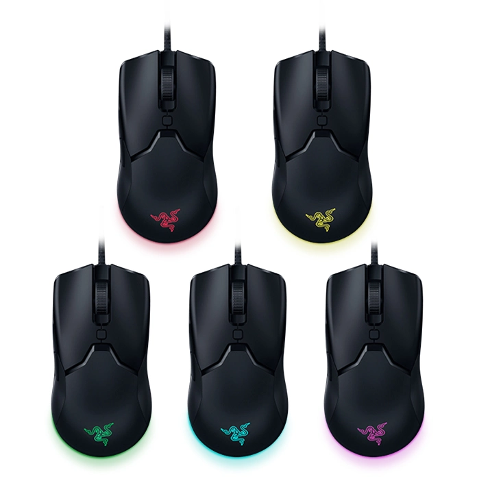 Original Razer-Viper Mini 61g Lightweight Wired Mouse 8500dpi Paw3359 Optical Sensor RGB Gaming Mice Mouse with Speedflex Cable