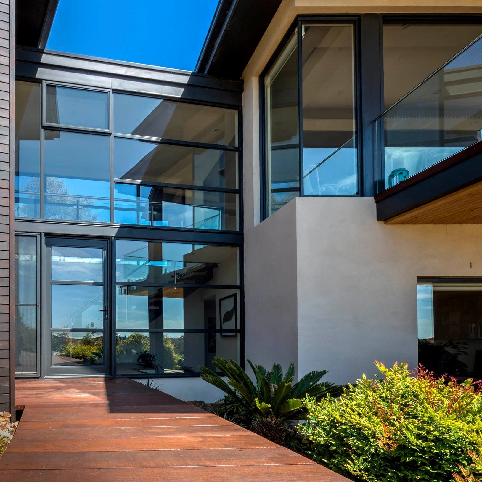 Black Mat Powder Coated Double Glazed Aluminum French Entry Doors and Windows