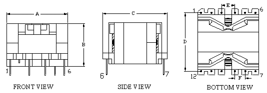 Pq Type Transformer or Inverter or SMPS Transformer for Power Supply Home Appliance