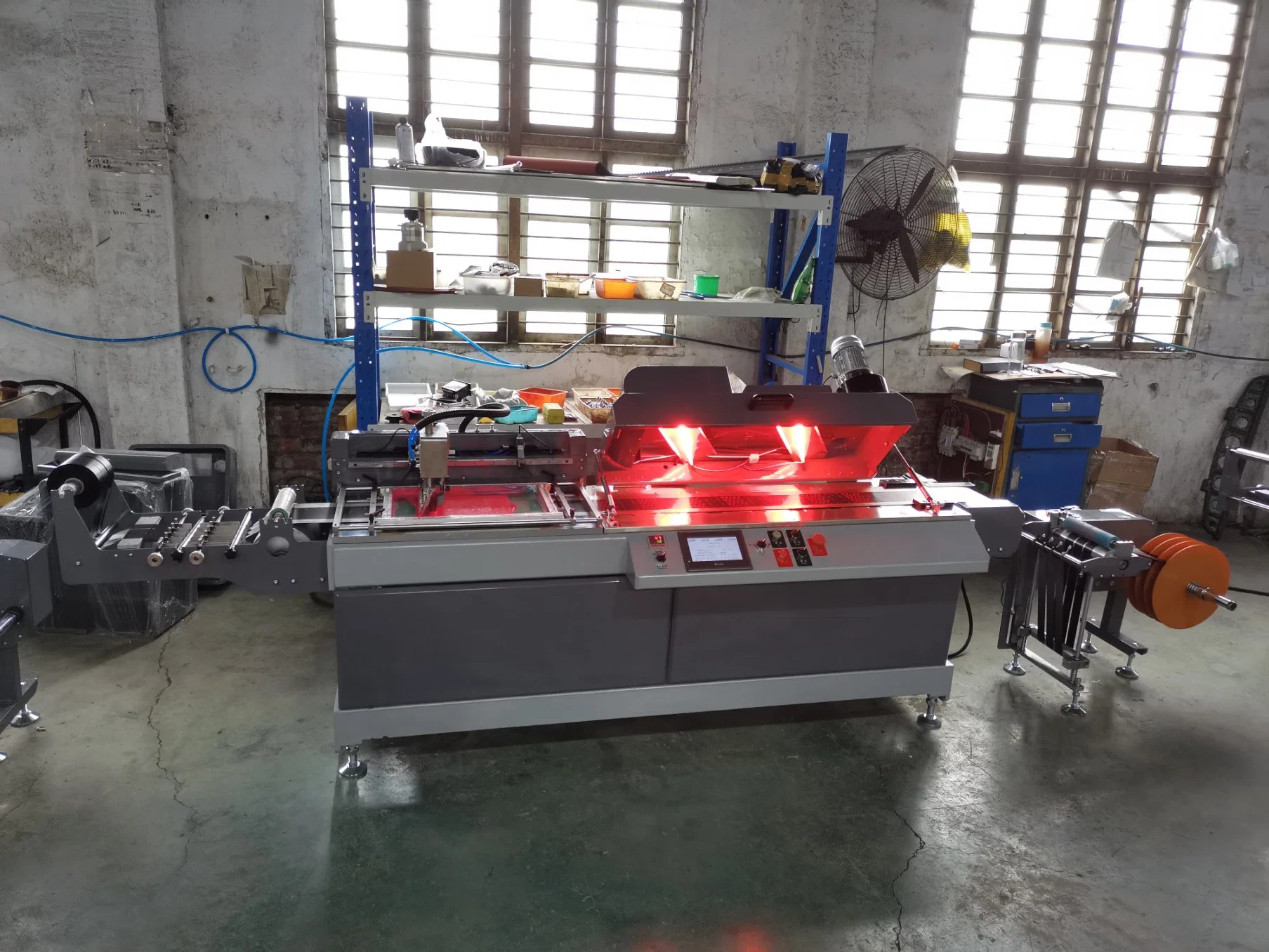 Jdz-2001 Heat Transfer Printing Machine Price / One Color Screen Printing Machine for Garment Label Polyester Satin Ribbon, Cotton Tape, Shoelaces, Elastic Band