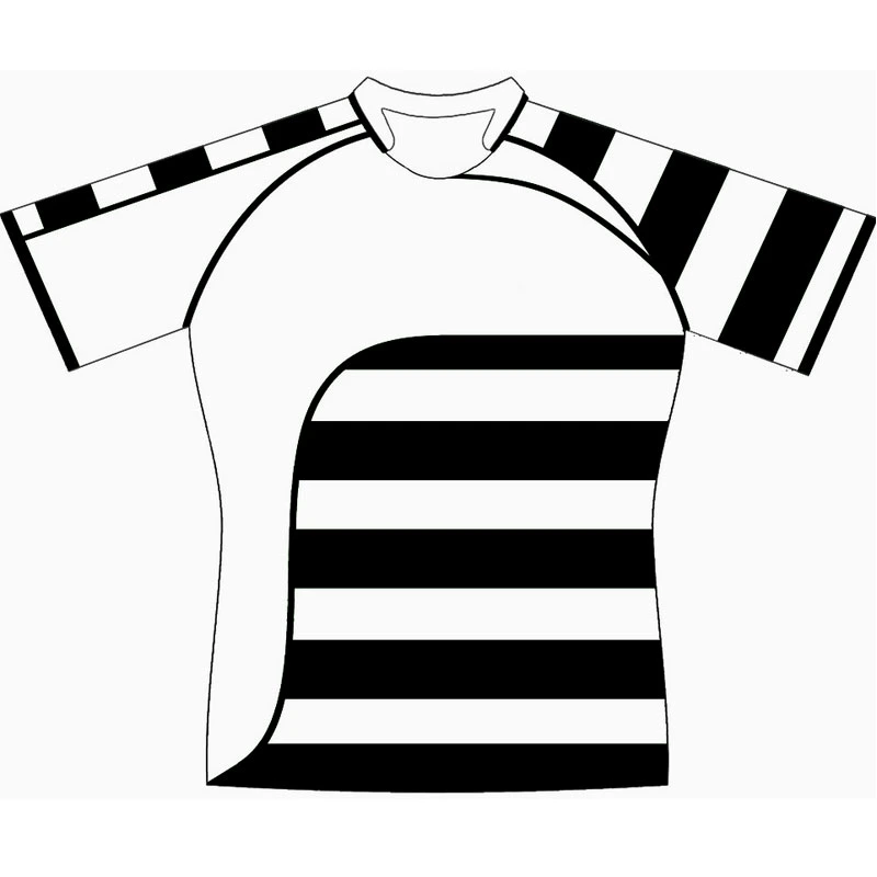 Red Strips Design Rugby Jersey Shirt for Ruggers