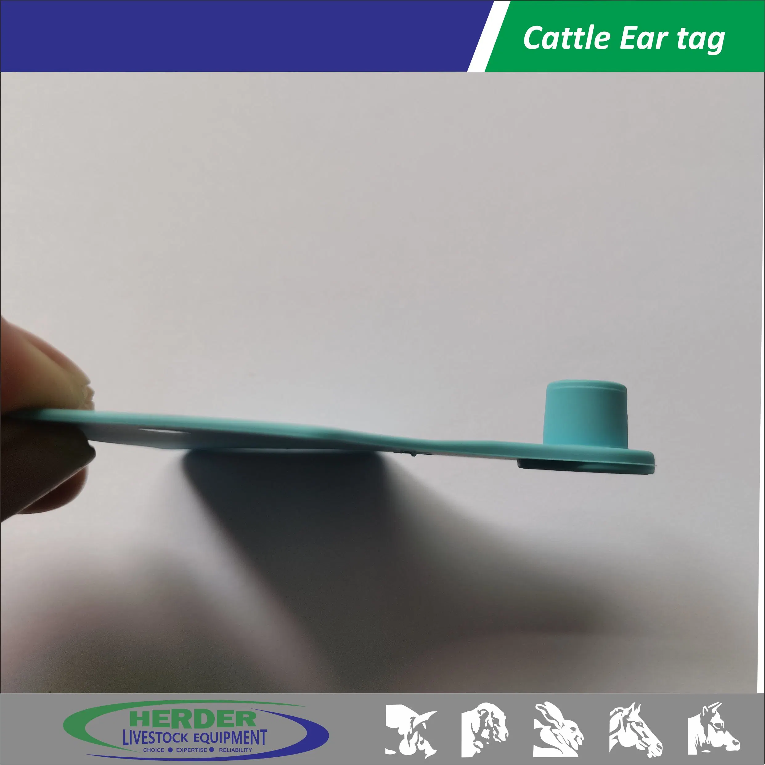 Animal Ear Tag RFID Temperature Sensor Active Tag