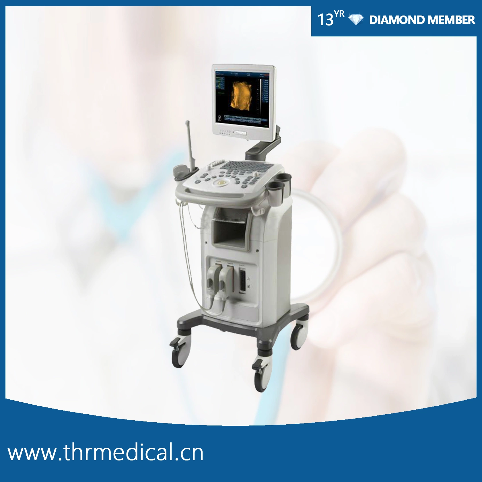 High Grade Ultrasound Diagnosing Device (THR-US9902)