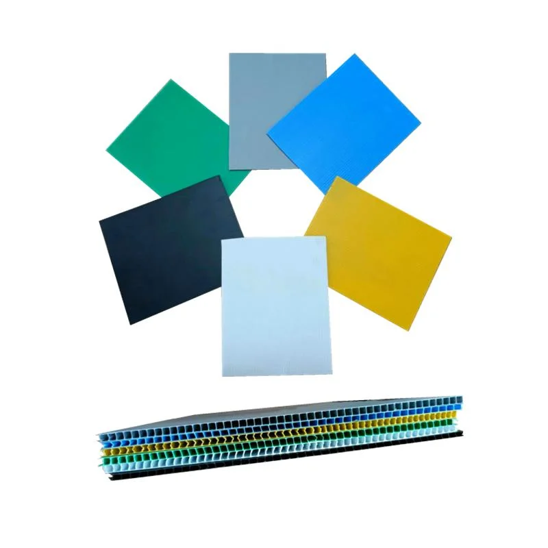 Manufacturer Plant Low Price High quality/High cost performance  Multi Colors Board Panel Corrugated Plastic PP Polypropylene Sheets Plate