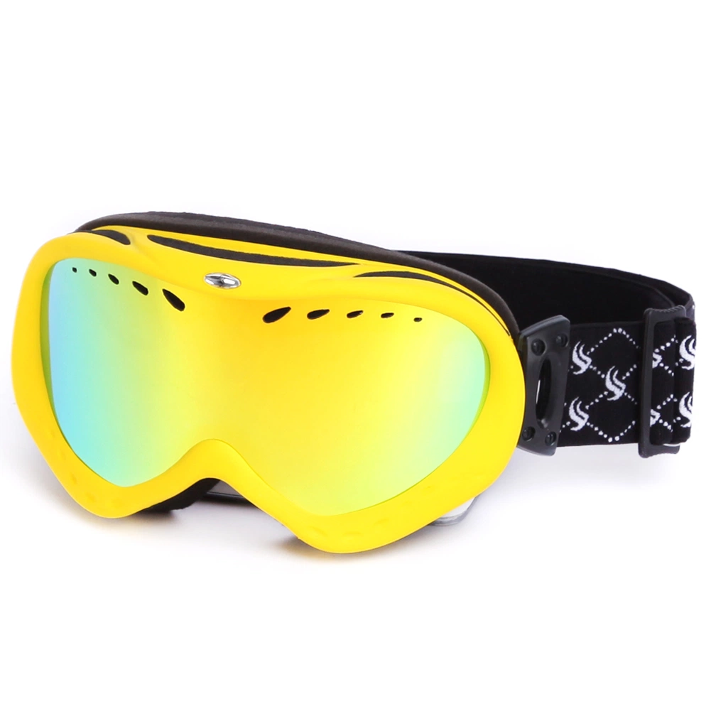 Fabricante OEM anti niebla elegante Snowboard gafas Gafas de esquí de lente de doble capa