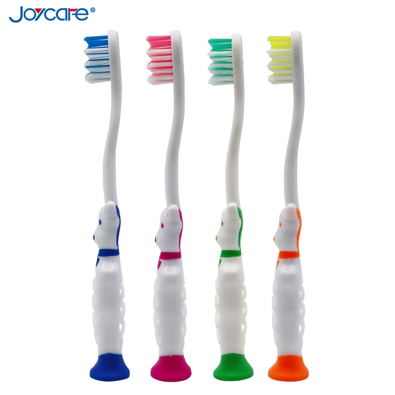 High quality/High cost performance  Child/Kids Oral Care Toothbrush Dog Design Suction Bottom Toothbrush