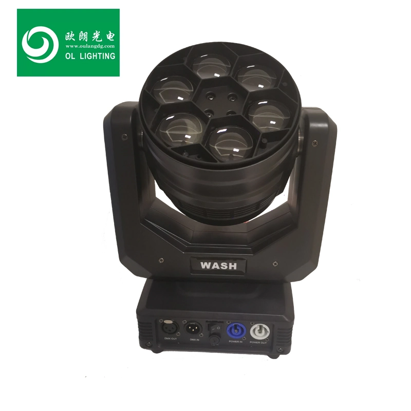 Stage Light 6PCS 40W Zoom Moving Head LED Effects