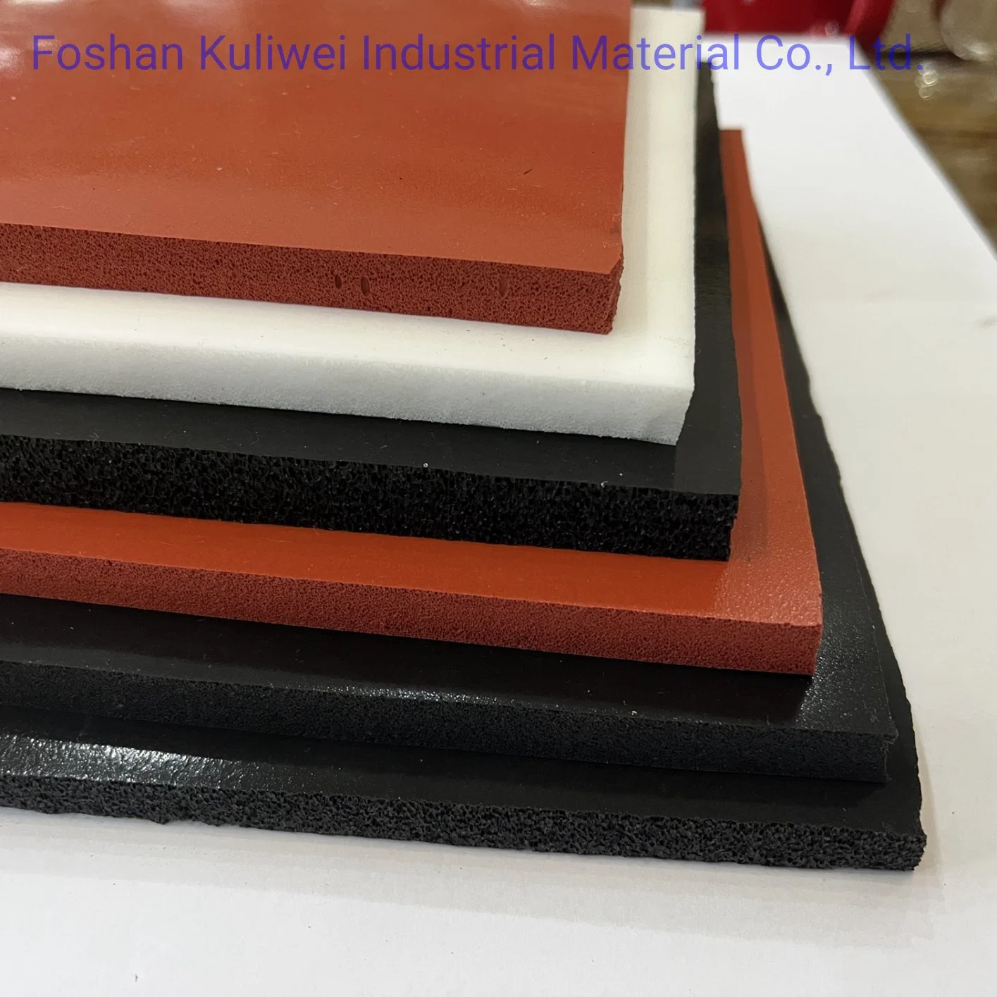 Shock Absorption Silicone Rubber Sheet Sponge Rubber Mat Industrial Rubber Gaskets for Shock Absorption and Sound Insulation Place