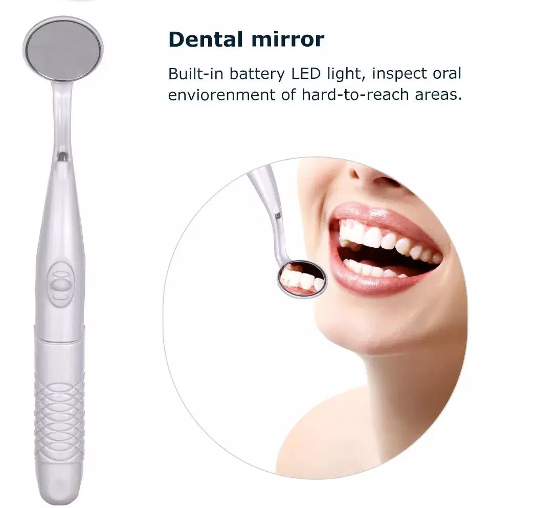 Boca Dentária Mornwell espelho reflector Multifunção Verificar dentro da cavidade oral cuidados de higiene com iluminação de LED