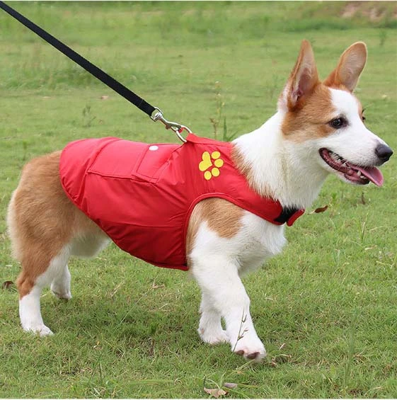 Outdoor Reversible Pocket Vest Coat Spring Dog Accessories Pet Apparel