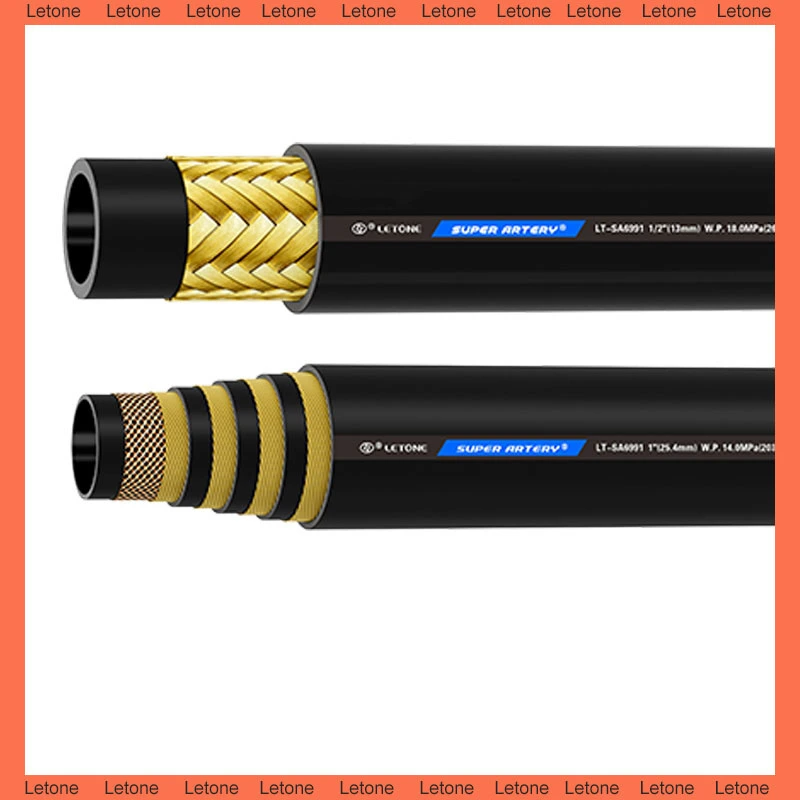Lt SA6991 Hydraulic Hose Manufacturers Best Price Rubber Steel Wire High Pressure Hose Hydraulic Pipe SAE Specifications for Construction Machinery ISO18752