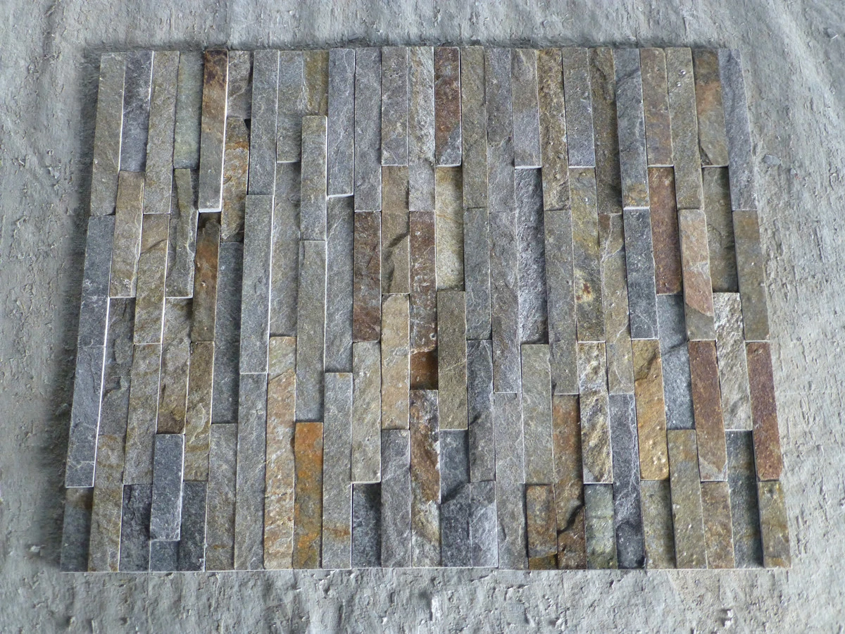 Slate Stone/Veneer Exterior Split Face Wall/Cladding Stack Stone Ledger Tiles