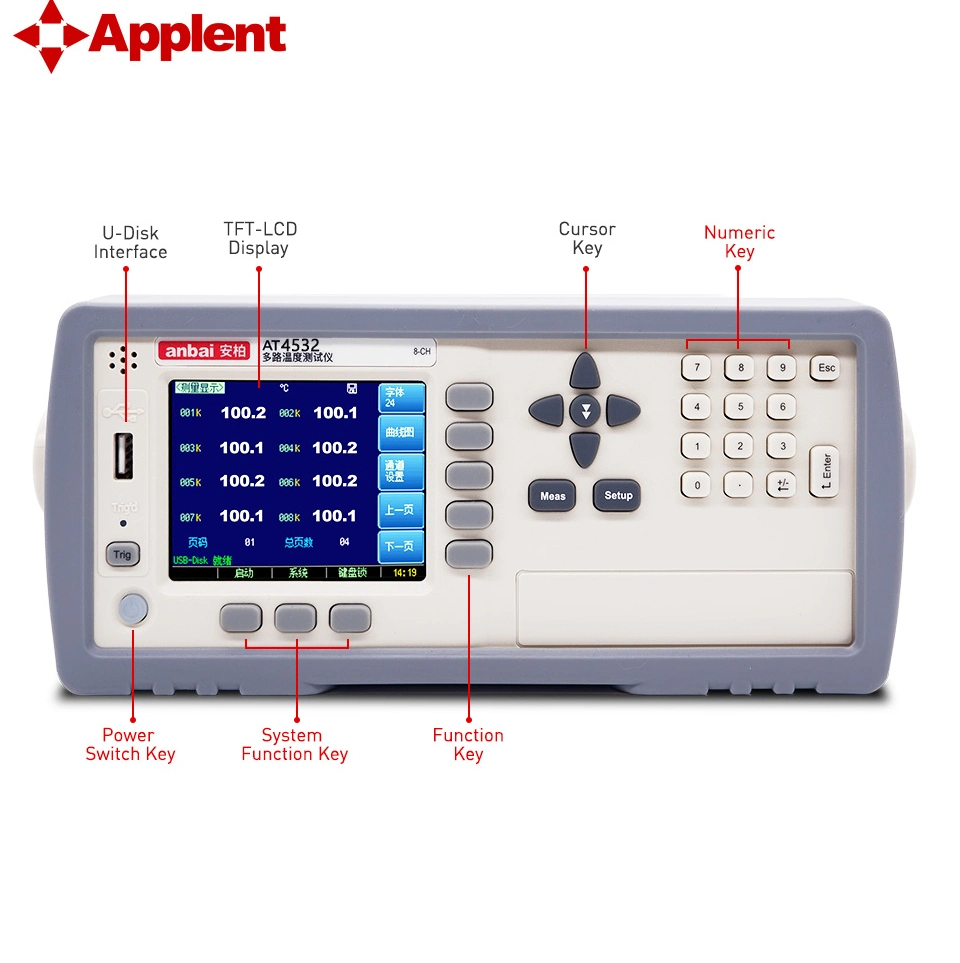 Temperature Meter Data Logger with Thermocouple (AT4508)